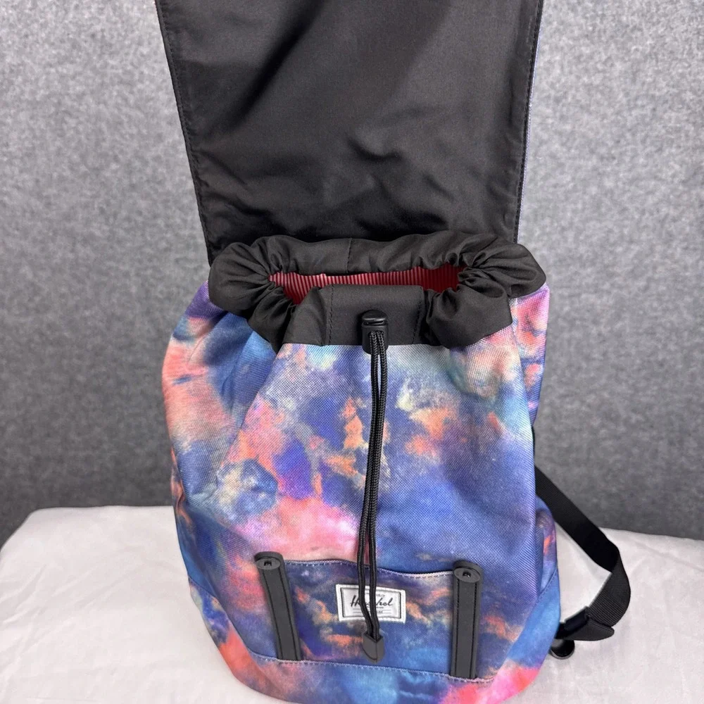 Herschel Supply Co Retreat Small Backpack Galaxy Tie Dye Blue Pink Orange Multi